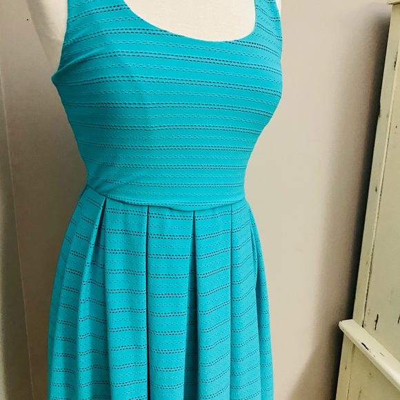 B. Darlin Teal Summer Dress Size 7/8 - Picture 2 of 4